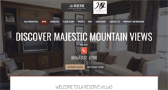 Desktop Screenshot of hsllareservevillas.com