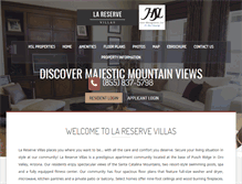 Tablet Screenshot of hsllareservevillas.com